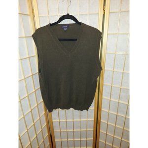 J. Crew Forest Green V neck Vest Size M